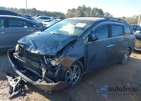 2011 Honda Odyssey Ex from USA, damaged, VIN 5FNRL5H47BB070733